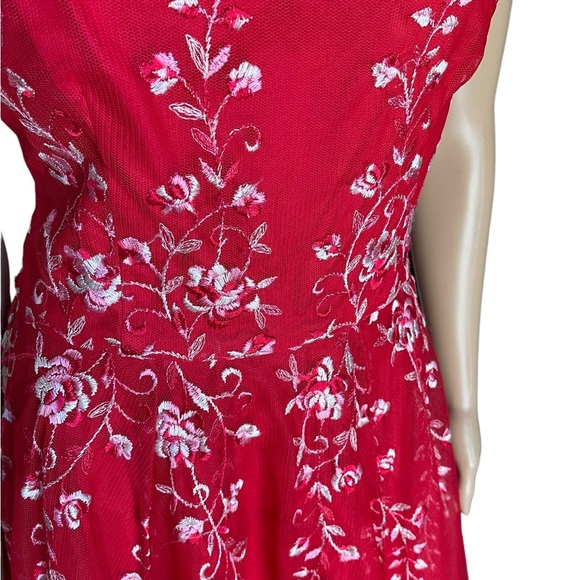 A.B.S Evening by Allen Schwartz red dress size 8 - Picture 10 of 11
